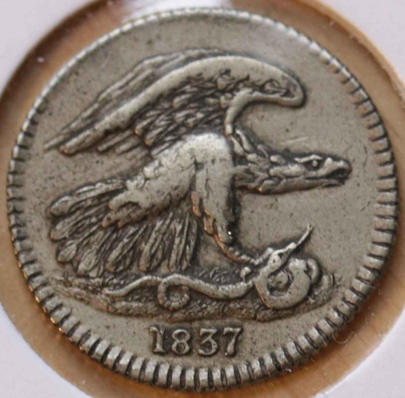 1837-Feuchtswanger's-Cent-Type-And-Grade